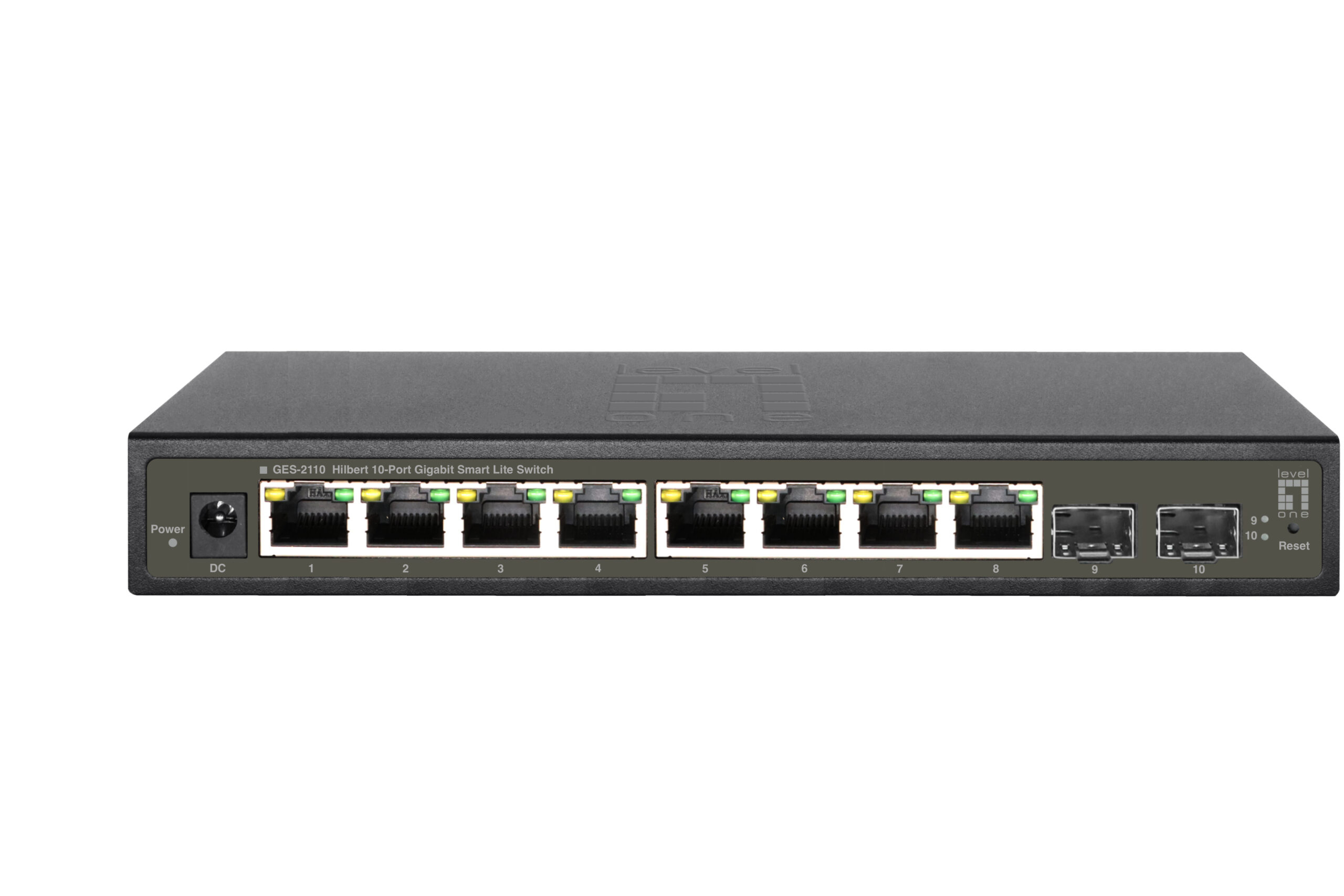LevelOne GES-2110 netwerk-switch Managed L2 Gigabit Ethernet (10/100/1000) Zwart - Afbeelding 2