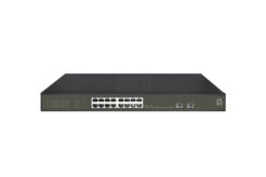 LevelOne GES-2118P netwerk-switch Managed L2 Gigabit Ethernet (10/100/1000) Power over Ethernet (PoE) Zwart