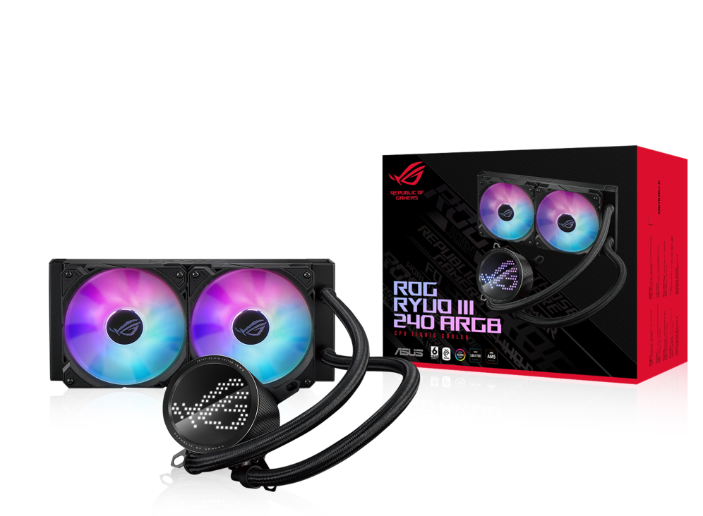ASUS ROG Ryuo III 240 ARGB Processor Kit voor vloeistofkoeling 12 cm Zwart - Afbeelding 9