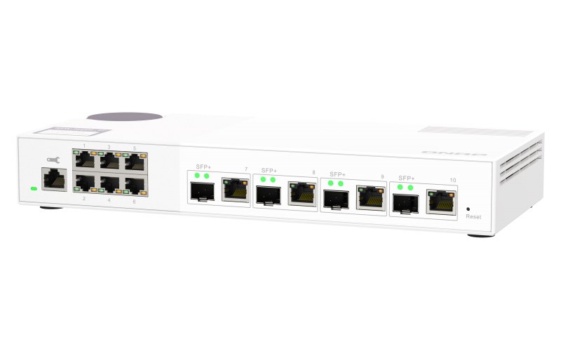QNAP QSW-M2106-4C netwerk-switch Managed L2 2.5G Ethernet (100/1000/2500) Wit - Afbeelding 6