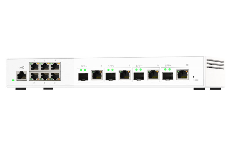 QNAP QSW-M2106-4C netwerk-switch Managed L2 2.5G Ethernet (100/1000/2500) Wit - Afbeelding 5