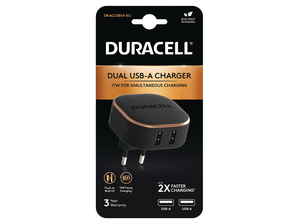 Duracell DRACUSB14-EU oplader voor mobiele apparatuur Zwart - Afbeelding 3
