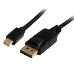 StarTech.com 1m Mini DisplayPort naar DisplayPort 1.2 Kabel - 4K x 2K UHD Mini DisplayPort naar DisplayPort Adapter Kabel - Mini DP naar DP Monitor Kabel - mDP naar DP Kabel - Zwart - Afbeelding 2