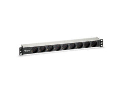 Equip 333292 energiedistributie 9 AC-uitgang(en) 1U Zwart, Zilver - Afbeelding 2