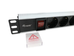 Equip 333293 energiedistributie 8 AC-uitgang(en) 1U Zwart, Zilver - Afbeelding 3