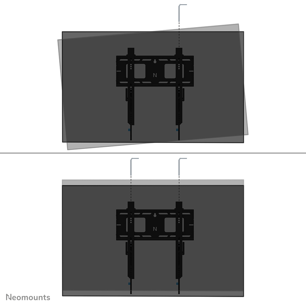 Neomounts WL30-750BL14 Heavy duty muurbeugel 42-75" - vlak - vergrendelbaar - snelle installatie - TÜV - Afbeelding 13