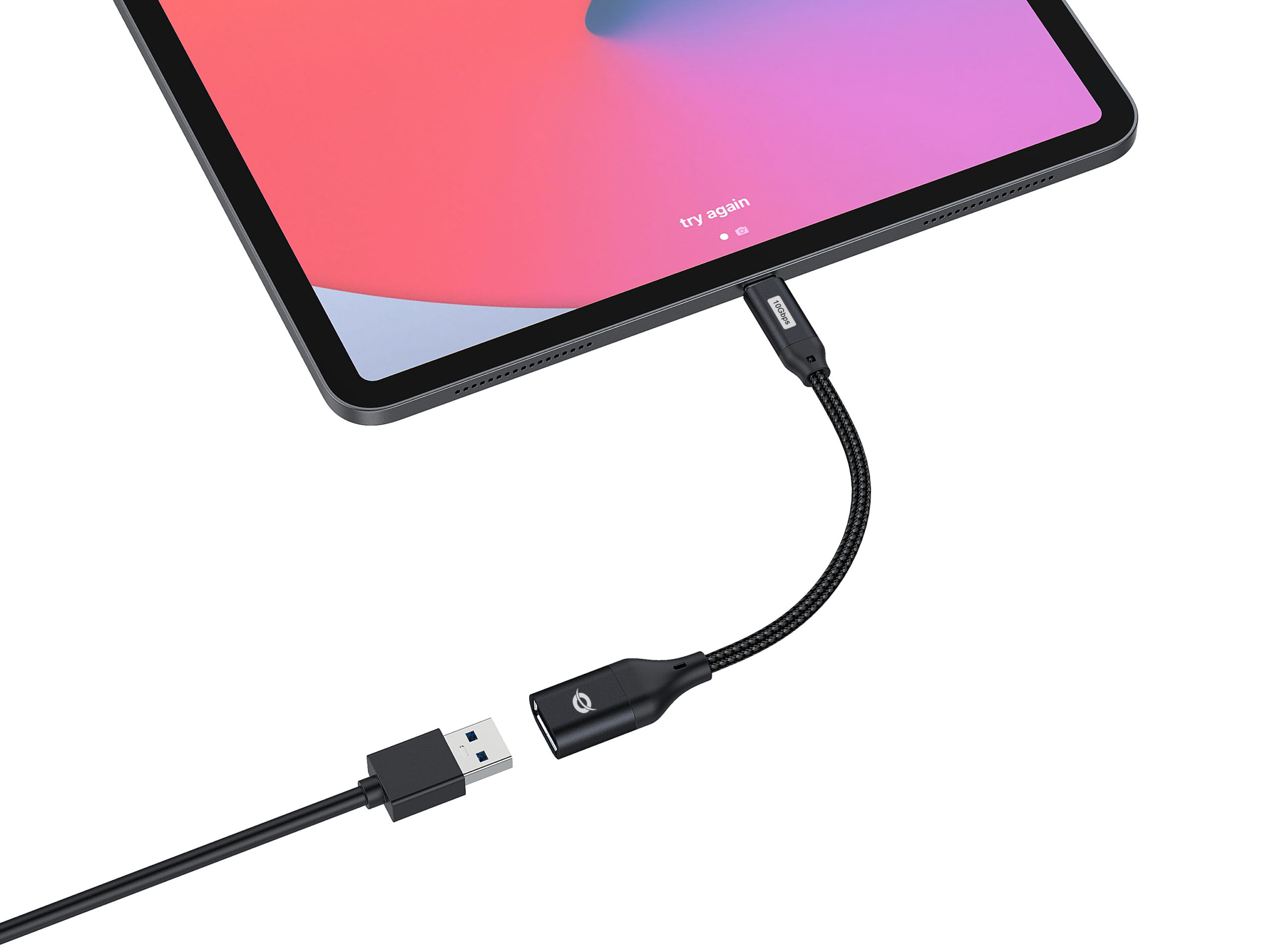 Conceptronic ABBY18B tussenstuk voor kabels USB-C USB-A Zwart - Afbeelding 6