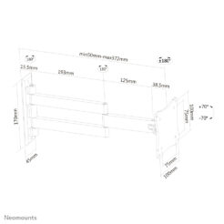 Neomounts FPMA-W830BLACK Monitor/TV-beugel wand 10-27" - full motion - Afbeelding 10