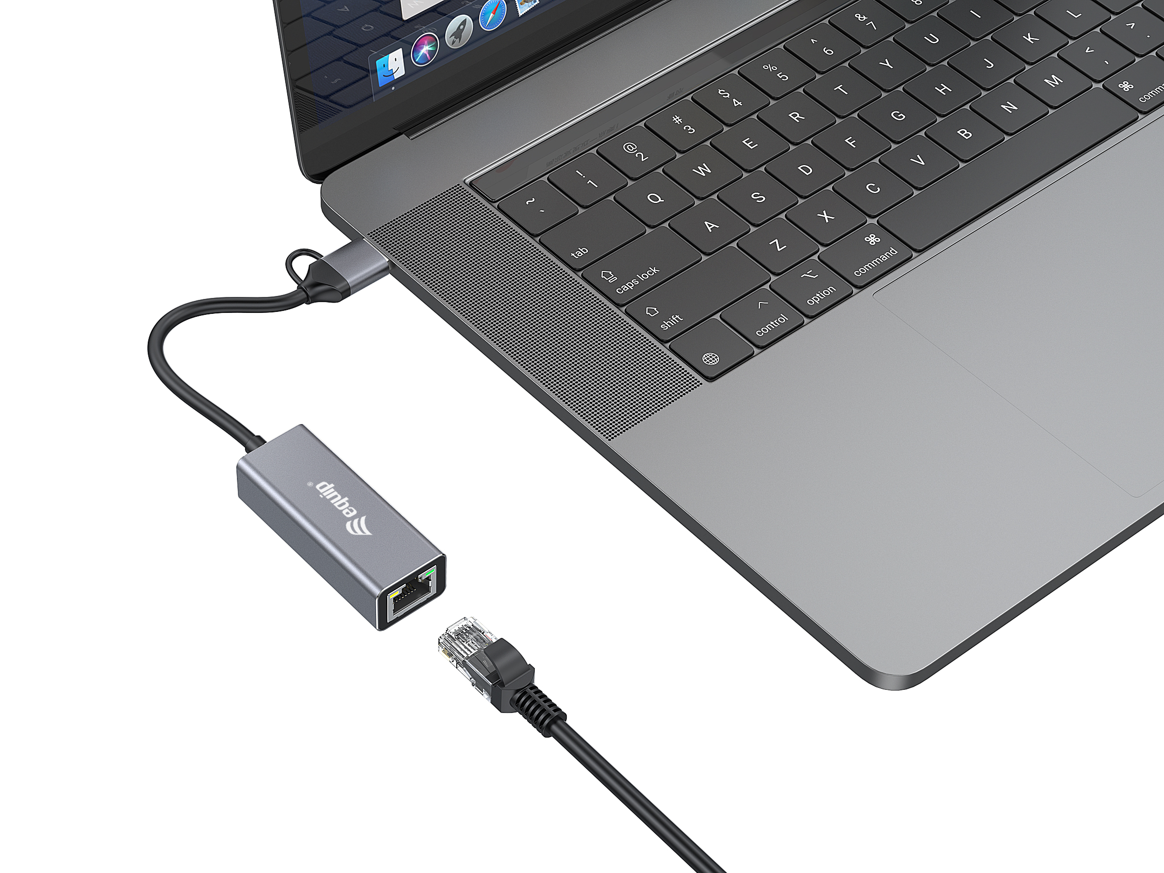 Equip USB-C naar 2,5 Gigabit Ethernet Netwerk (USB-C+A) Adapter - Afbeelding 5