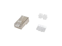 Equip 121147 kabel-connector RJ-45 Gesatineerd staal, Transparant
