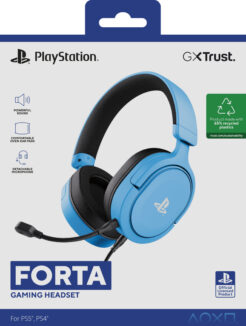 Trust GXT 498B Forta Gaming Headset - Officieel gelicentieerde Playstation 5 gamingheadset – Opklapbare microfoon – Over-ear ontwerp – Blauw - Afbeelding 10
