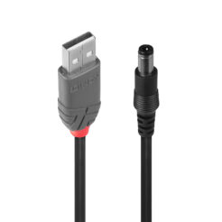 Lindy 70267 USB-kabel USB 2.0 1,5 m USB A DC Zwart
