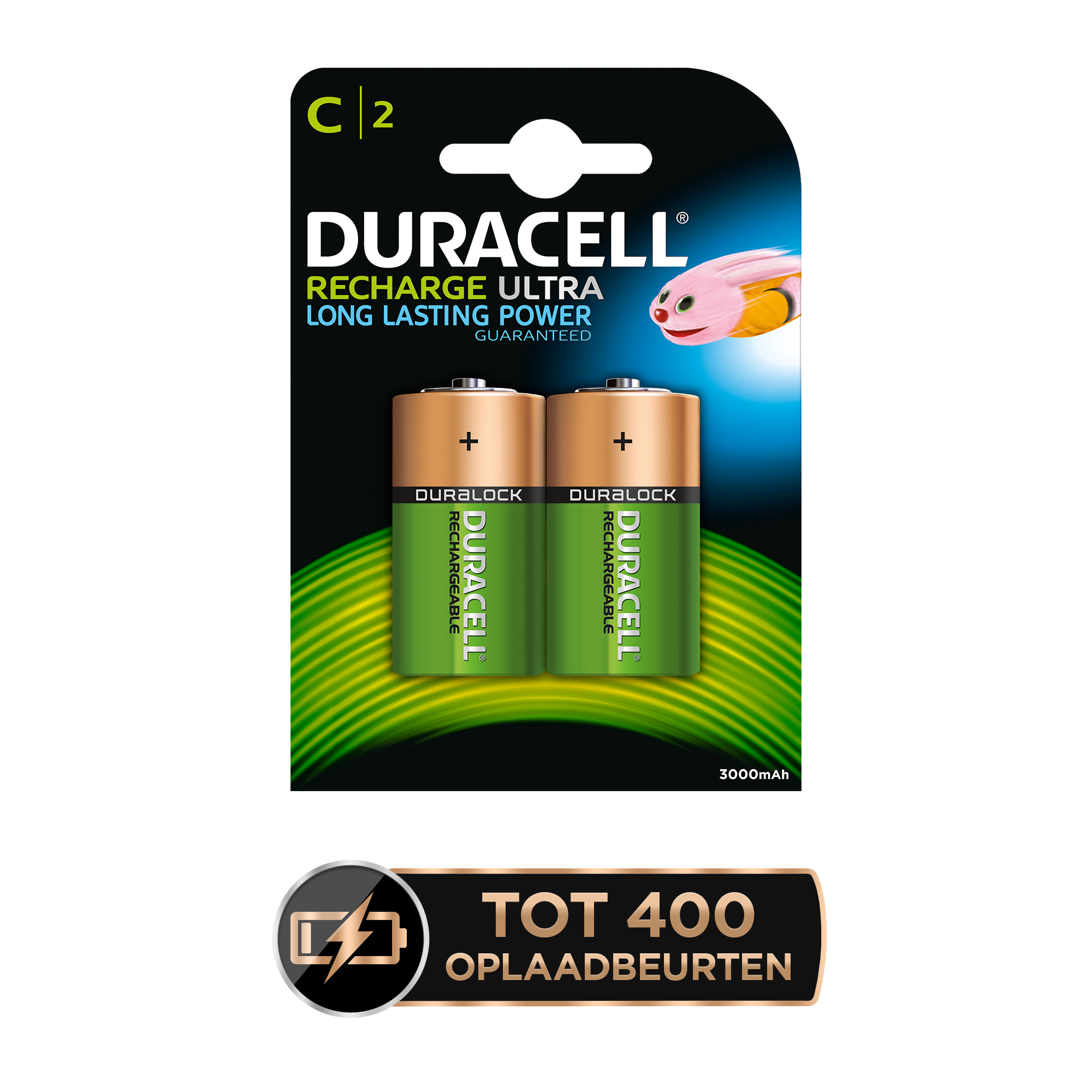 Duracell Recharge Ultra C-batterijen, verpakking van 2 - Afbeelding 3