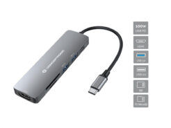 Conceptronic DONN11G laptop dock & poortreplicator Bedraad USB 3.2 Gen 1 (3.1 Gen 1) Type-C Grijs