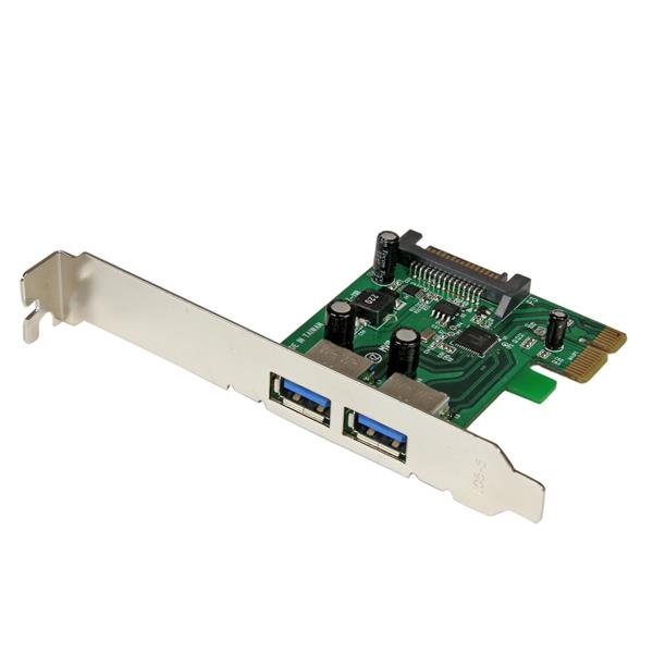 StarTech.com 2-poorts PCI Express (PCIe) SuperSpeed USB 3.0-kaartadapter met UASP SATA-voeding - Afbeelding 2