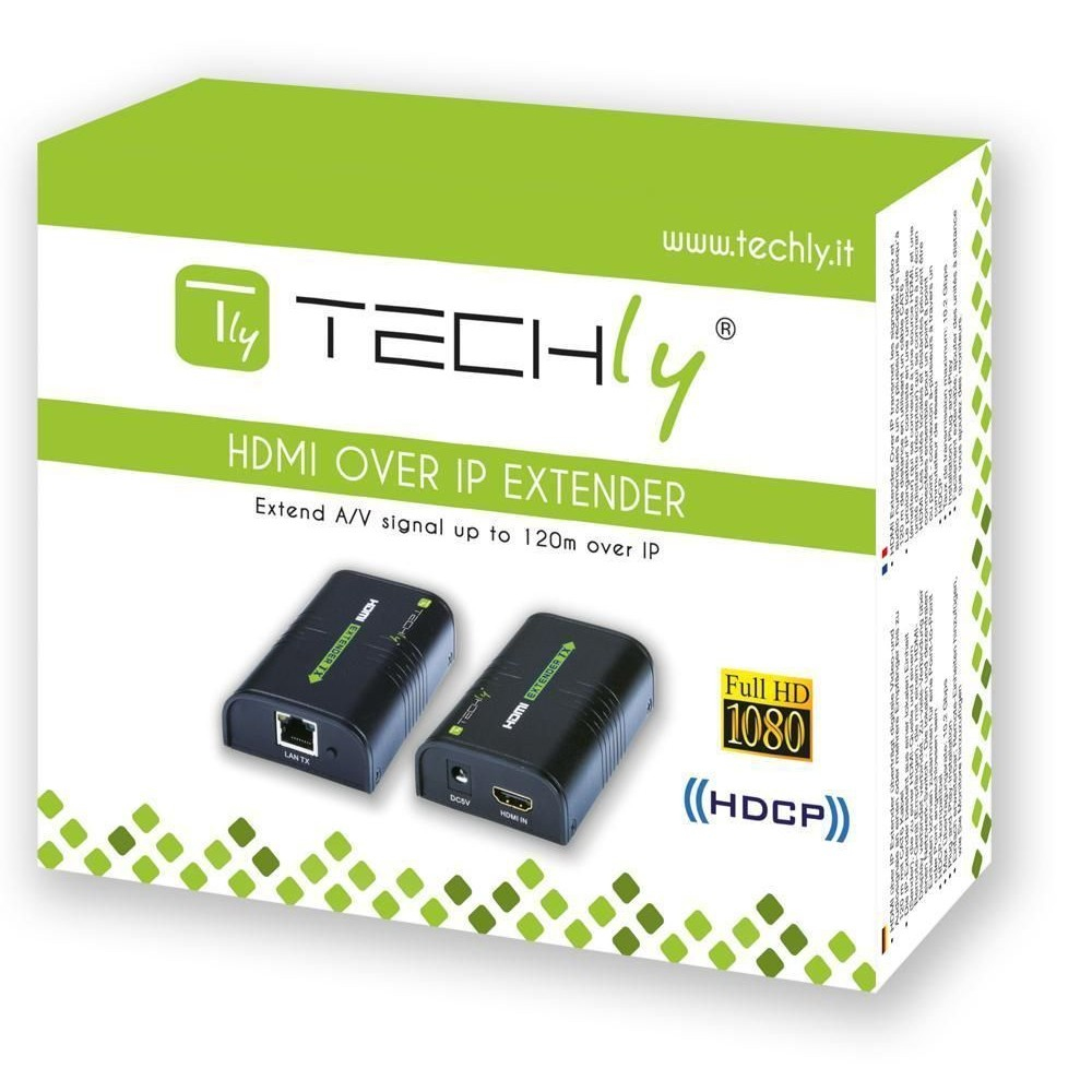 Techly IDATA EXTIP-373 audio/video extender AV-zender & ontvanger Zwart - Afbeelding 3