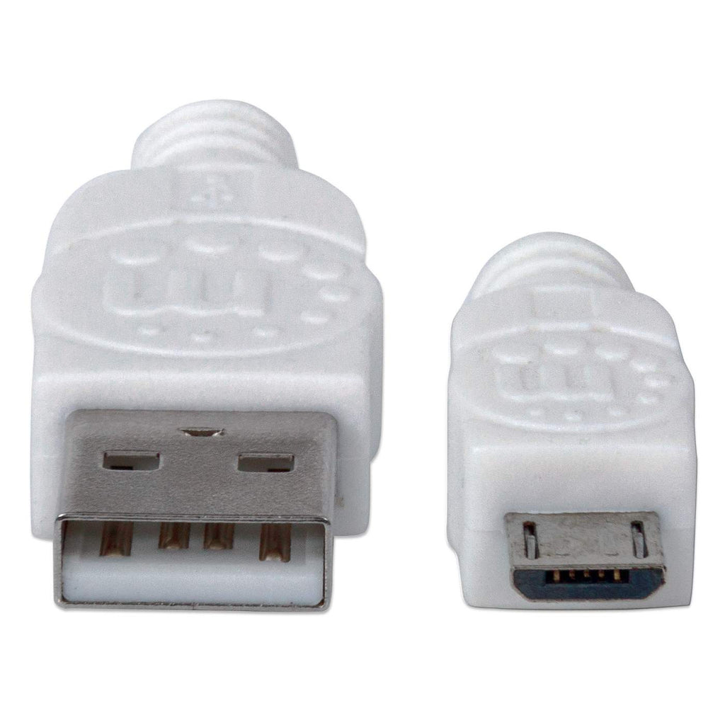 Manhattan 323987 USB-kabel USB 2.0 1 m USB A Micro-USB B Wit - Afbeelding 4