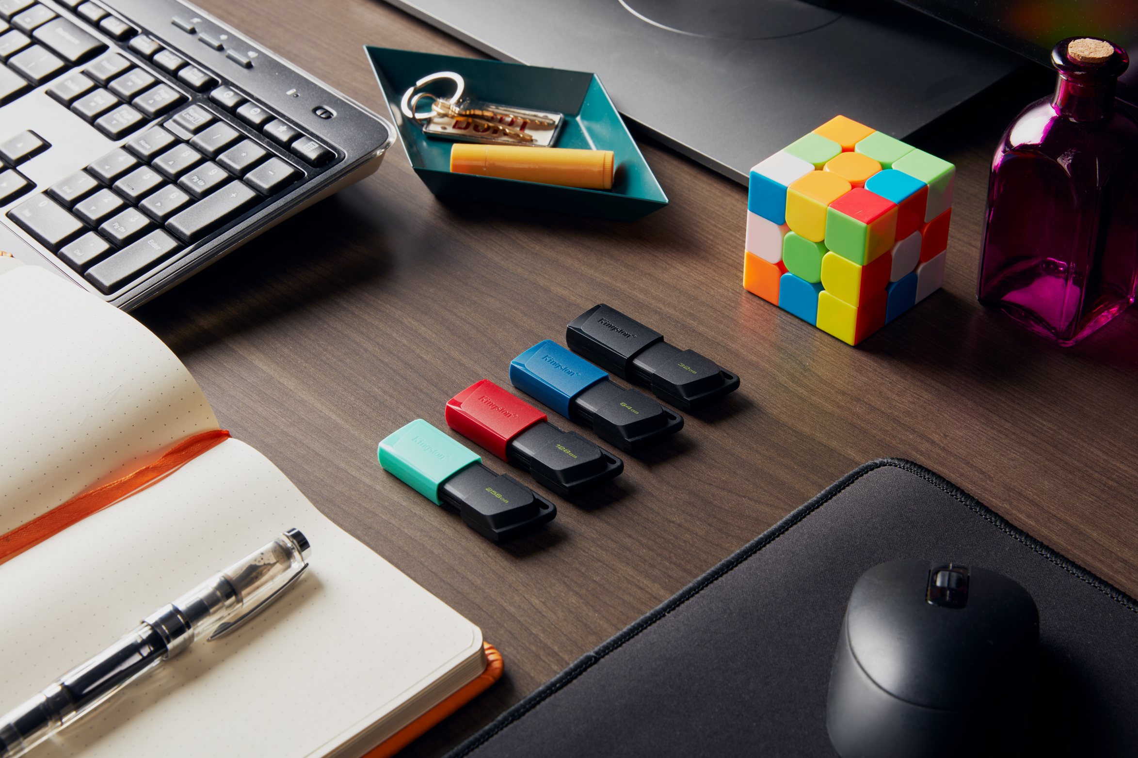 Kingston Technology DataTraveler Exodia M 256 GB, USB 3.2 Gen 1 (zwart + blauwgroen) - Afbeelding 14