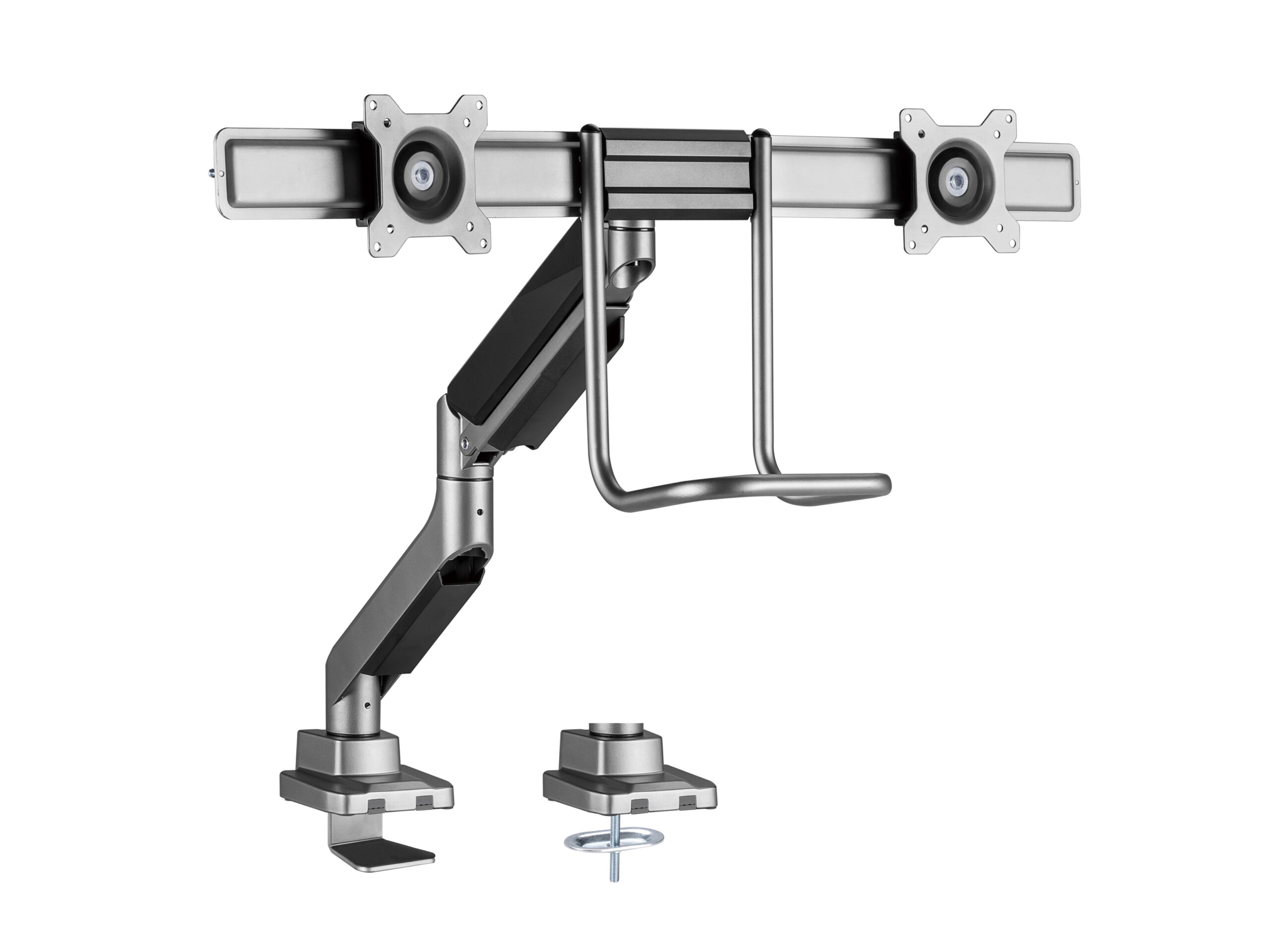Equip 17“-32” Premium gasgeveerde dubbele Monitorarm