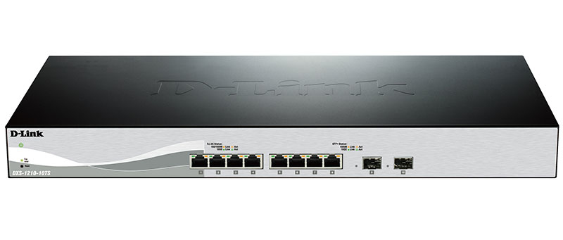 D-Link DXS-1210-10TS Managed L2/L3 10G Ethernet (100/1000/10000) 1U Zwart, Zilver - Afbeelding 3