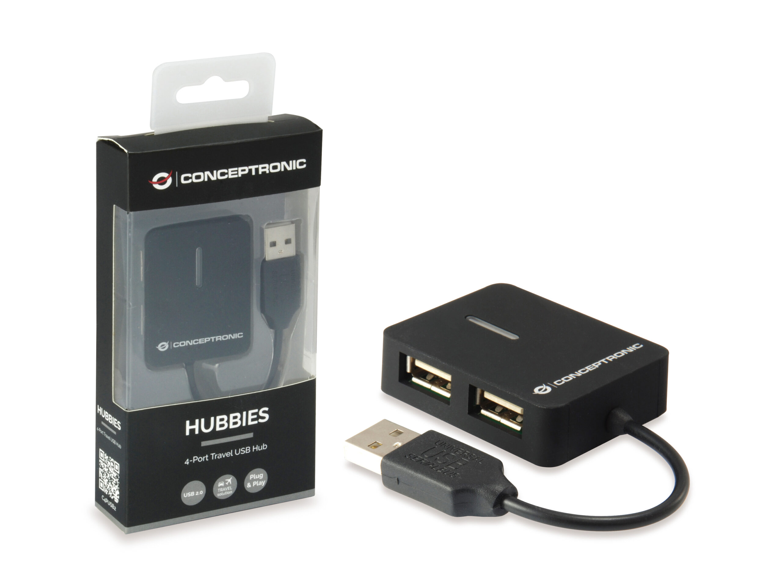 Conceptronic Travel 4 Ports USB Hub - Afbeelding 7
