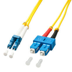 Lindy 47475 InfiniBand en Glasvezelkabel 15 m LC SC Geel