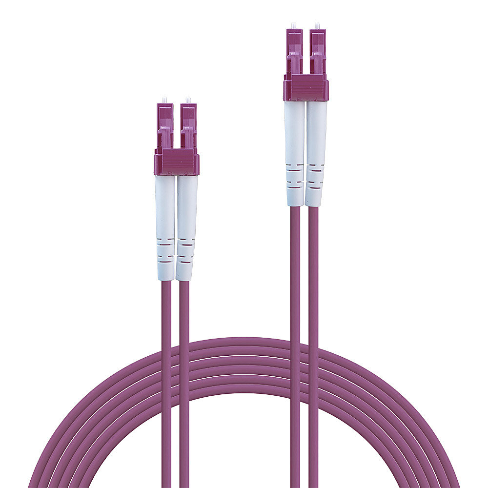 Lindy 46343 InfiniBand en Glasvezelkabel 5 m LC Roze - Afbeelding 3