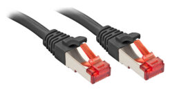 Lindy RJ-45 Cat6 S/FTP 0.5 m netwerkkabel Zwart 0,5 m S/FTP (S-STP)