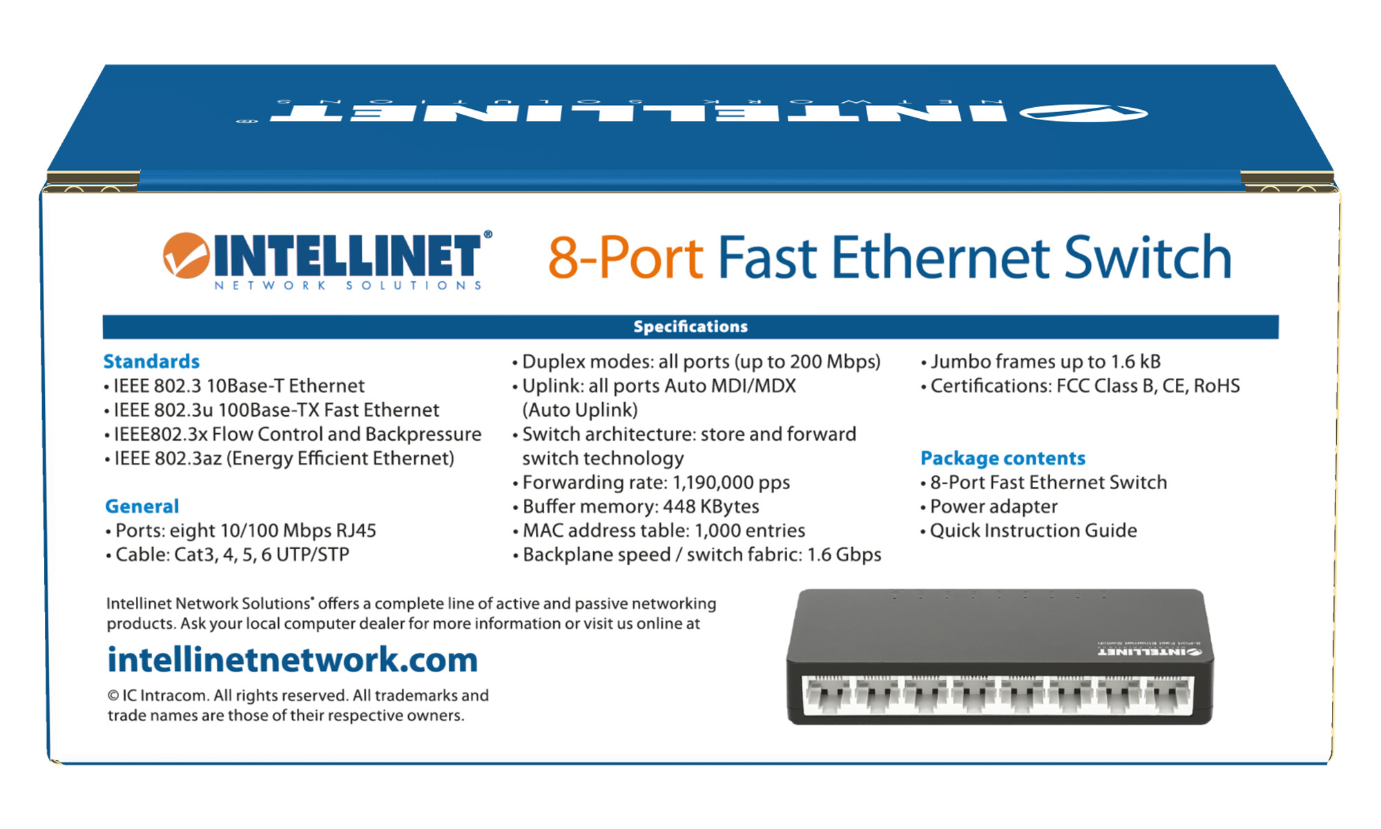 Intellinet 561730 netwerk-switch Fast Ethernet (10/100) Zwart - Afbeelding 11