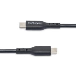 StarTech.com 3m USB-C Laadkabel, Charge & Sync, 60W (3A) PD, USB 2.0, Laptop Type C Laadkabel, TPE Mantel - Zwarte USB-C Oplaadkabel - Afbeelding 4