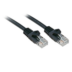 Lindy RJ-45/RJ-45 Cat.6 0.5m netwerkkabel Zwart 0,5 m Cat6 U/UTP (UTP)