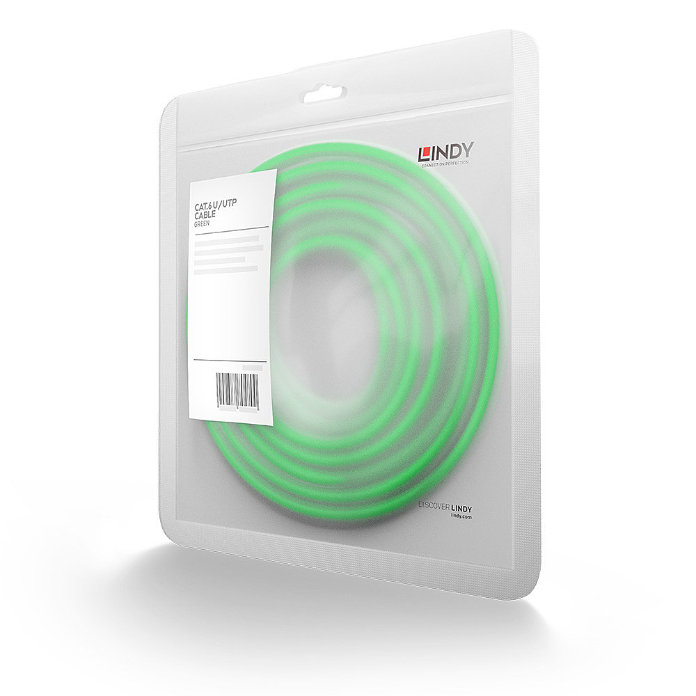 Lindy 48048 netwerkkabel Groen 0,3 m Cat6 U/UTP (UTP) - Afbeelding 4