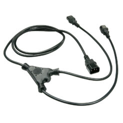 Lindy 30363 electriciteitssnoer Zwart 1 m C14 stekker 2 x C13 stekker - Afbeelding 3