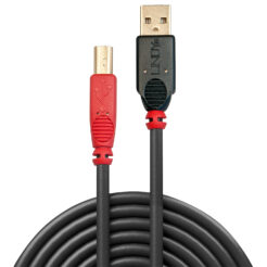 Lindy 42762 USB-kabel USB 2.0 15 m USB A USB B 0,48 Gbit/s Zwart, Rood - Afbeelding 4
