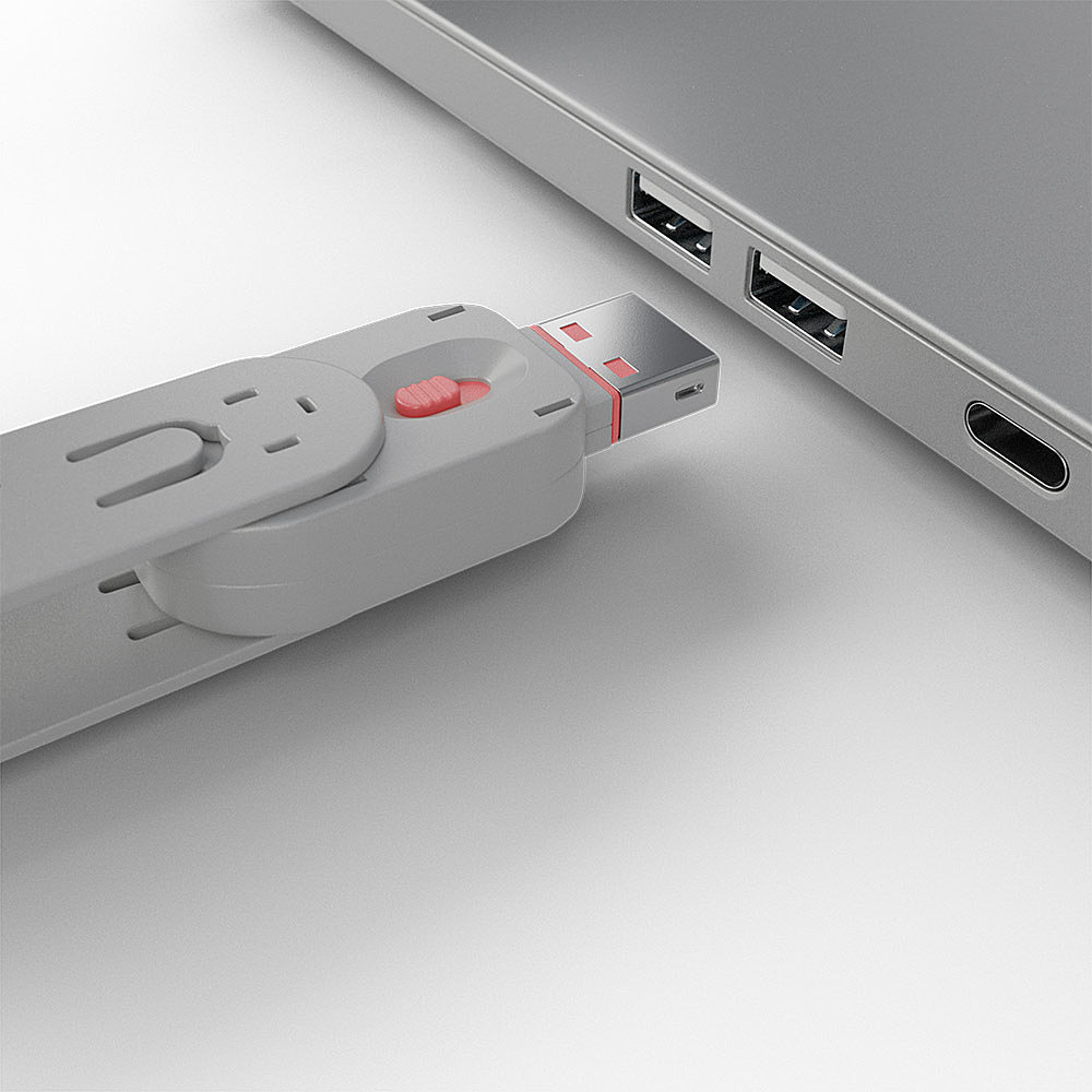 Lindy 40450 poortblokker Poortblokker + sleutel USB Type-A Roze Acrylonitrielbutadieenstyreen (ABS) 5 stuk(s) - Afbeelding 4