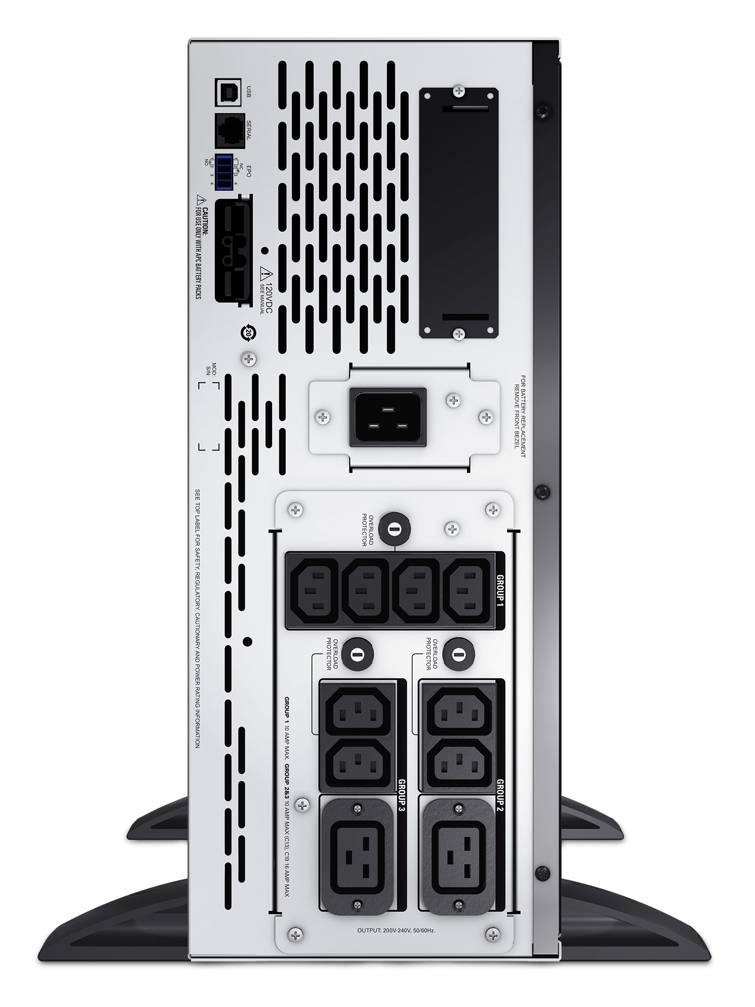 APC Smart-UPS X SMX3000HV - 3000VA, 8x C13, 2x C19 uitgang, USB, uitbreidbare runtime, short depth - Afbeelding 5