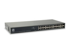 LevelOne GEP-2651 netwerk-switch Managed L3 Gigabit Ethernet (10/100/1000) Power over Ethernet (PoE) Zwart