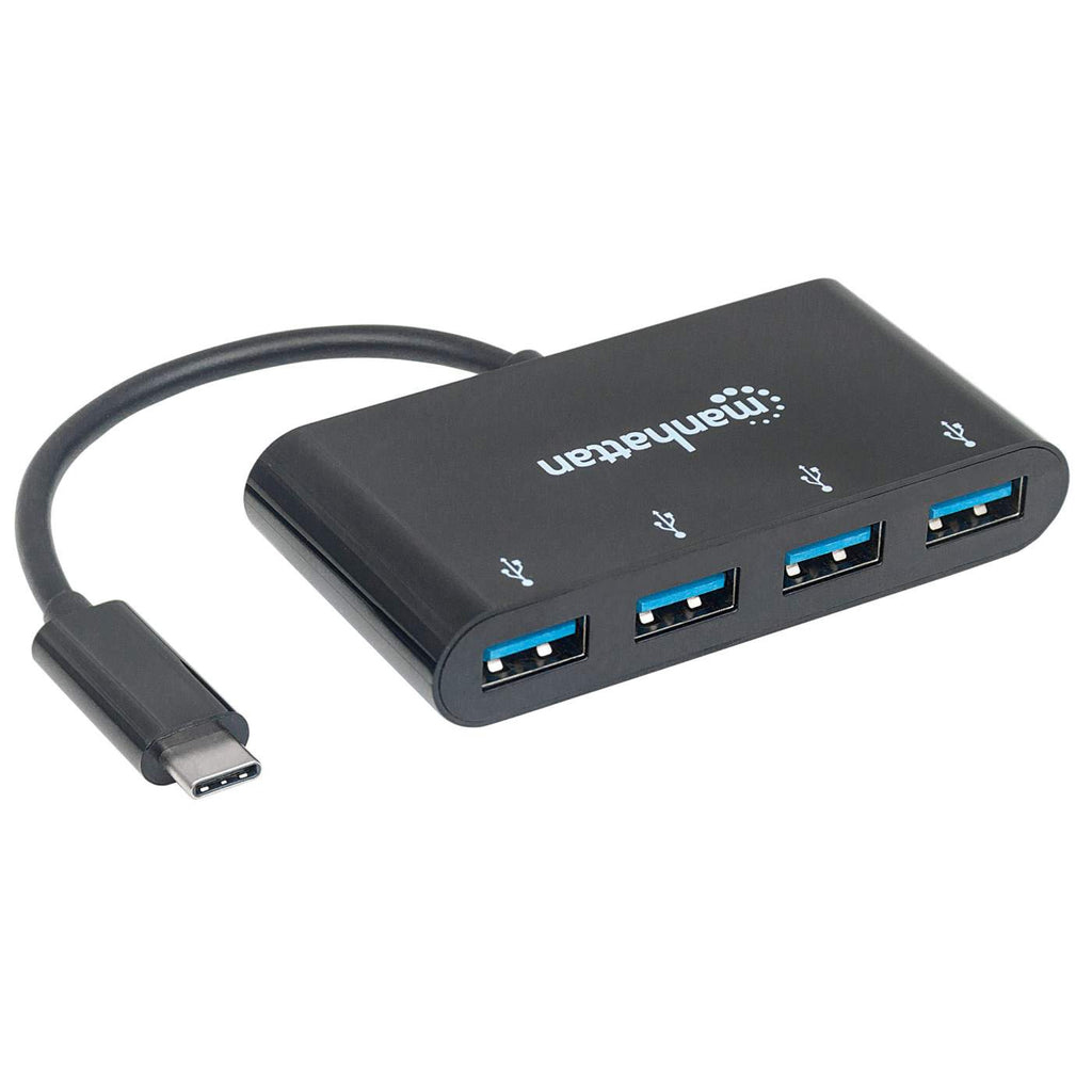 Manhattan 162746 interface hub USB 3.2 Gen 1 (3.1 Gen 1) Type-C 5000 Mbit/s Zwart - Afbeelding 3