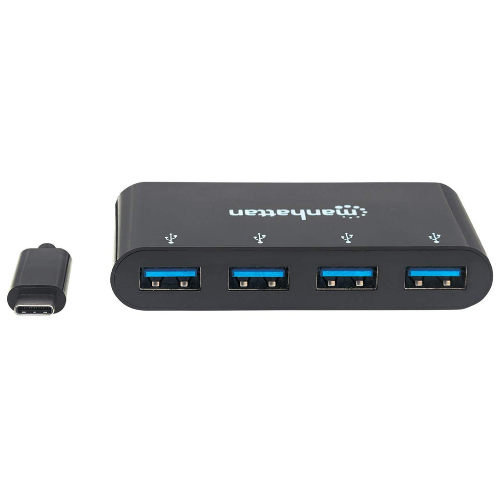 Manhattan 162746 interface hub USB 3.2 Gen 1 (3.1 Gen 1) Type-C 5000 Mbit/s Zwart - Afbeelding 4