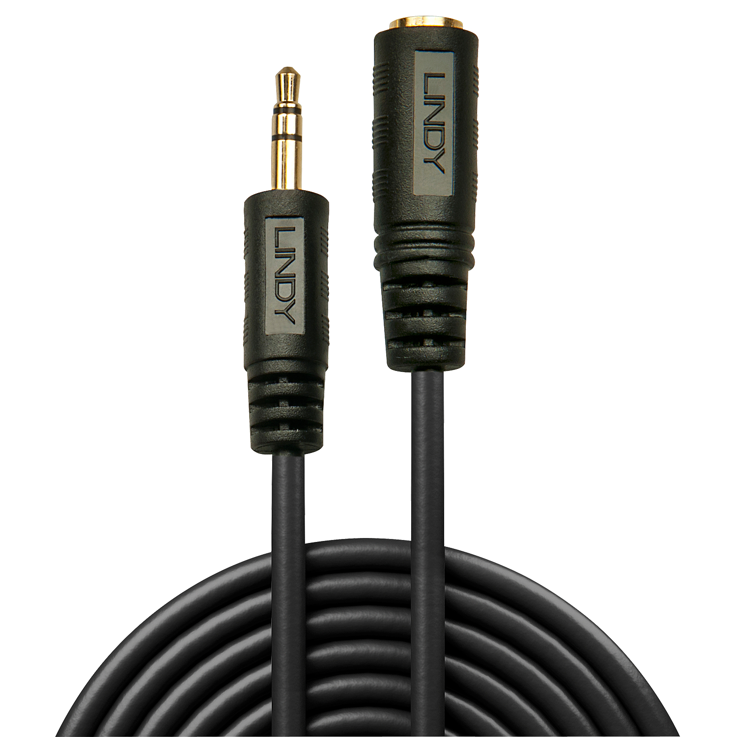 Lindy 35656 audio kabel 10 m 3.5mm Zwart - Afbeelding 3