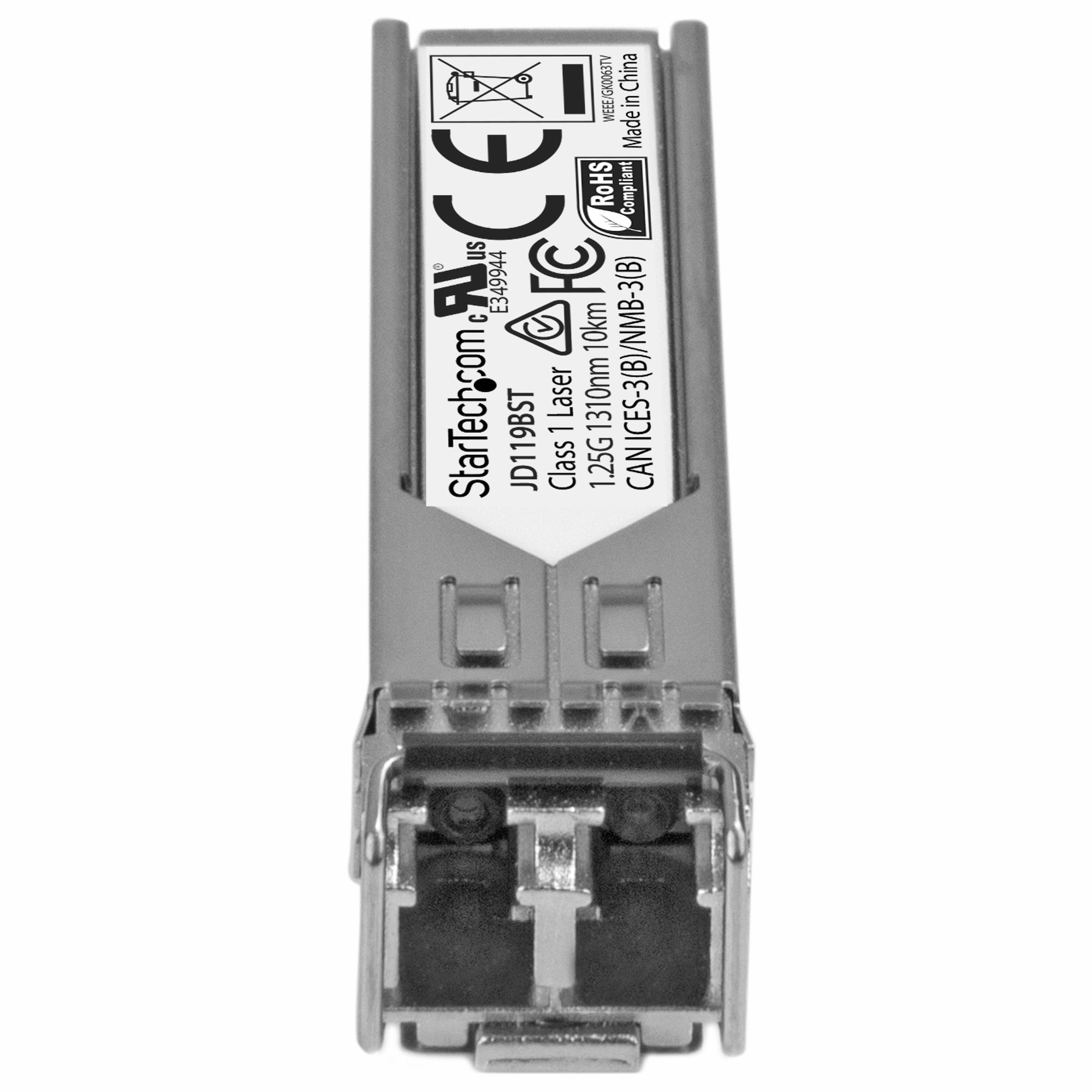 StarTech.com Gigabit glasvezel 1000BASE-LX SFP ontvanger module - HPE JD119B compatibel - SM LC - 10 km - Afbeelding 3