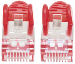Intellinet Netwerk patchkabel, Cat6A, 5 m, rood, koper, S/FTP, LSOH/LSZH, PVC, RJ45, vergulde contacten, snagless, booted, levenslange garantie - Afbeelding 4