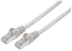 Intellinet Netwerk patchkabel, Cat6A, 1 m, grijs, koper, S/FTP, LSOH/LSZH, PVC, RJ45, vergulde contacten, snagless, booted, levenslange garantie - Afbeelding 2