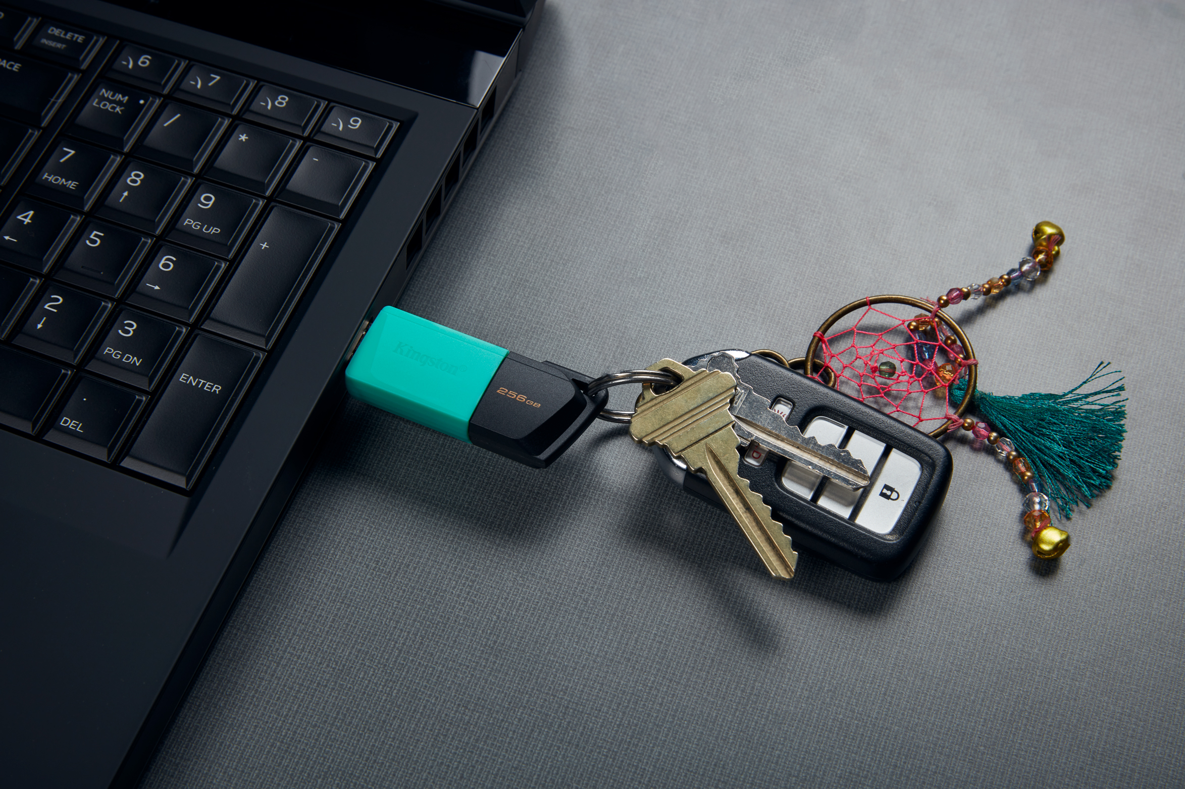 Kingston Technology DataTraveler Exodia M 256 GB, USB 3.2 Gen 1 (zwart + blauwgroen) - Afbeelding 13