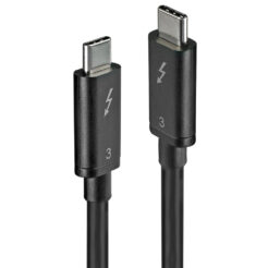 Lindy 41555 USB-kabel USB 3.2 Gen 1 (3.1 Gen 1) 0,5 m USB C Zwart