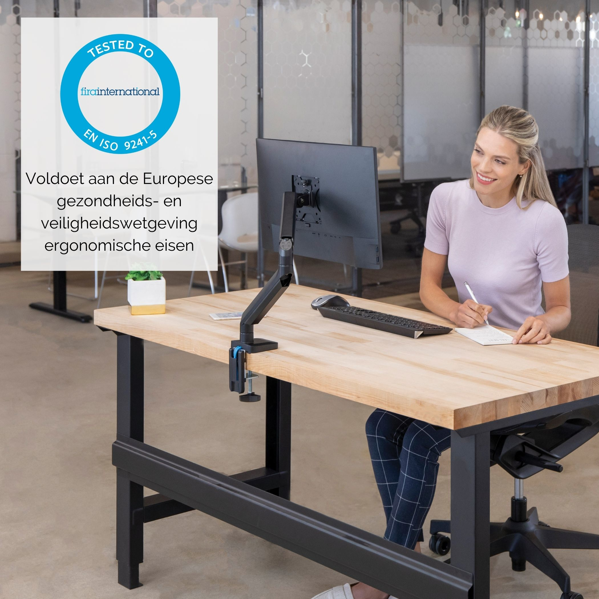 Fellowes Platinum Series enkele monitorarm - Zwart - Afbeelding 5