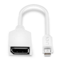 Lindy 41021 DisplayPort kabel 0,15 m Mini DisplayPort Wit - Afbeelding 5