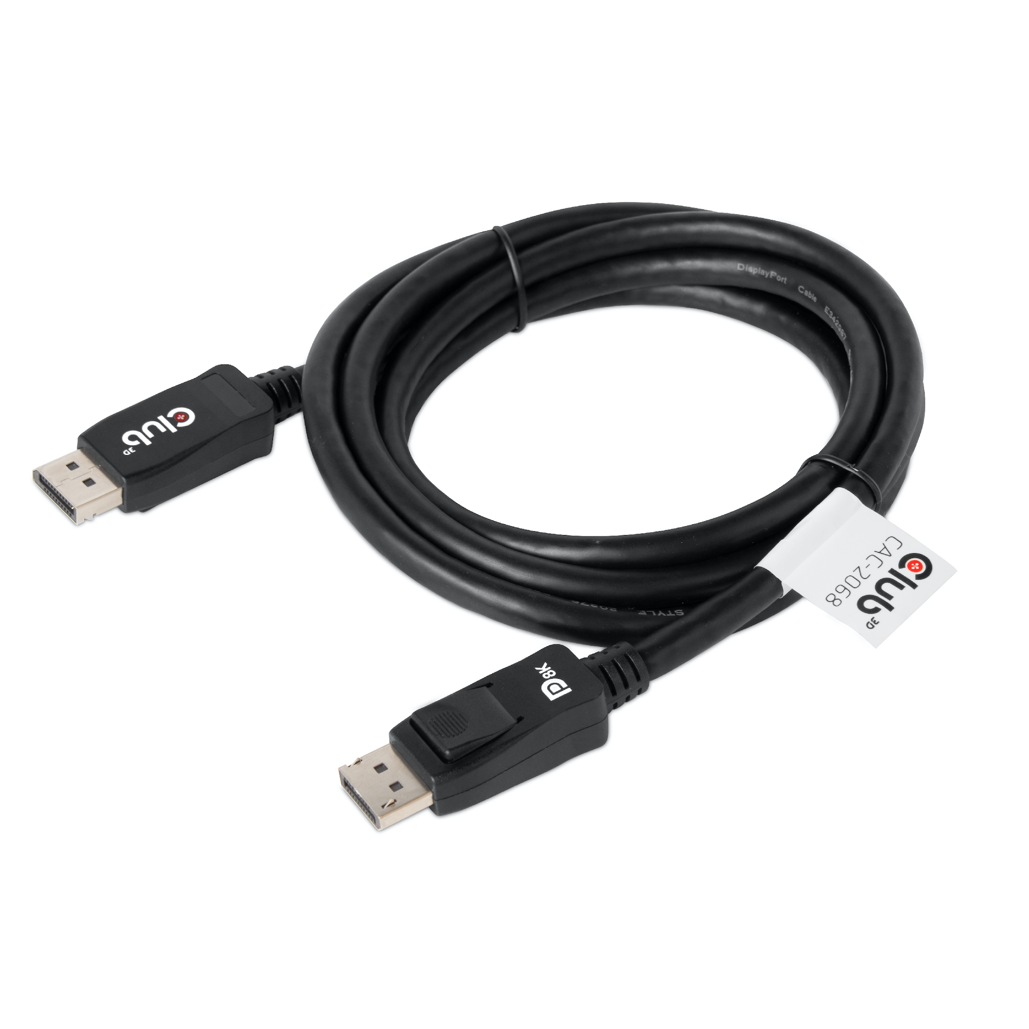 CLUB3D DisplayPort 1.4 HBR3 Cable 2meter M/M 8K60Hz - 1920x1080 pixels met 144hz - Afbeelding 4