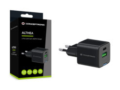 Conceptronic ALTHEA15B oplader voor mobiele apparatuur Universeel Zwart AC Snel opladen Binnen - Afbeelding 5