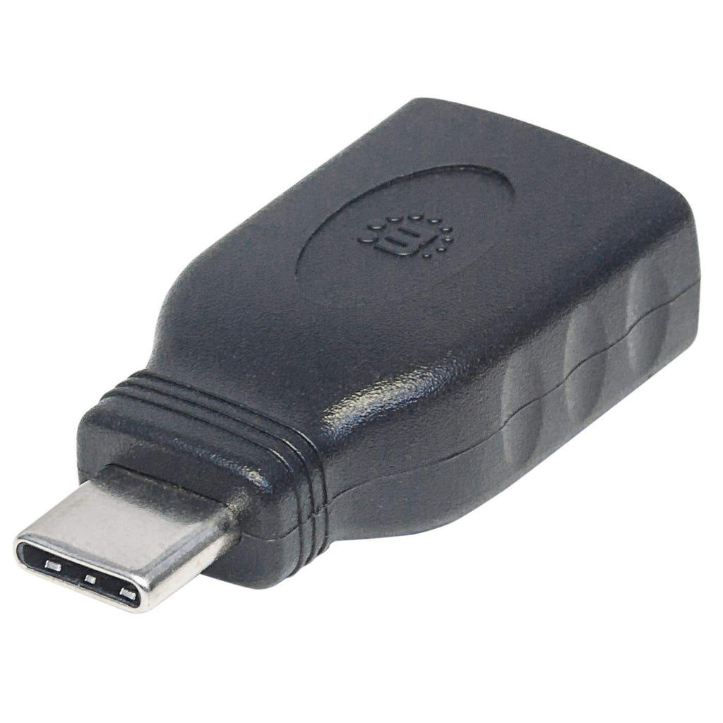 Manhattan 354646 tussenstuk voor kabels USB C USB A Zwart
